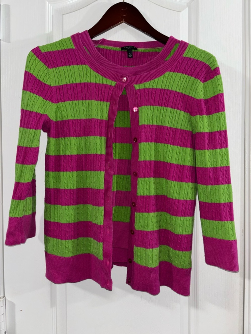 Talbots tank top sweater striped
